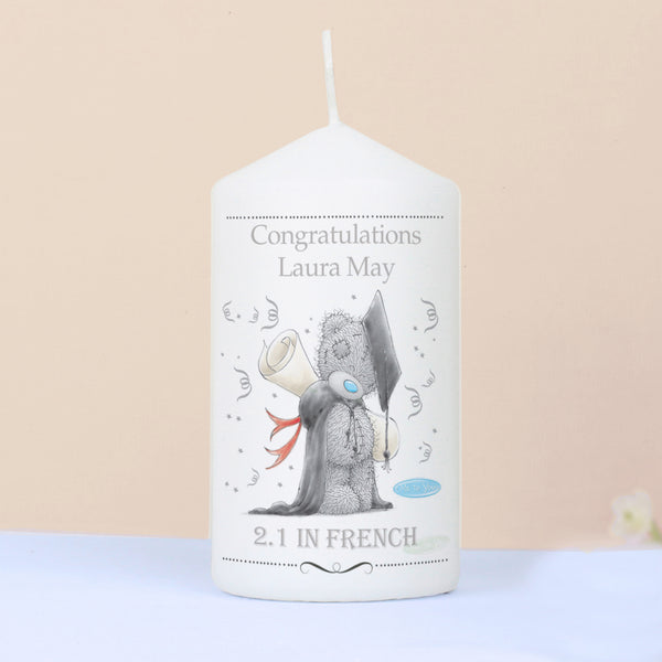 Buy Personalised Me to You Graduation Pillar Candle available now at www.giftsfinder.co.uk