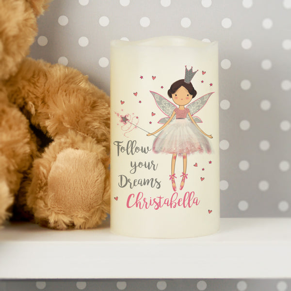 Buy Personalised Fairy Princess Night Light LED  Candle available now at www.giftsfinder.co.uk