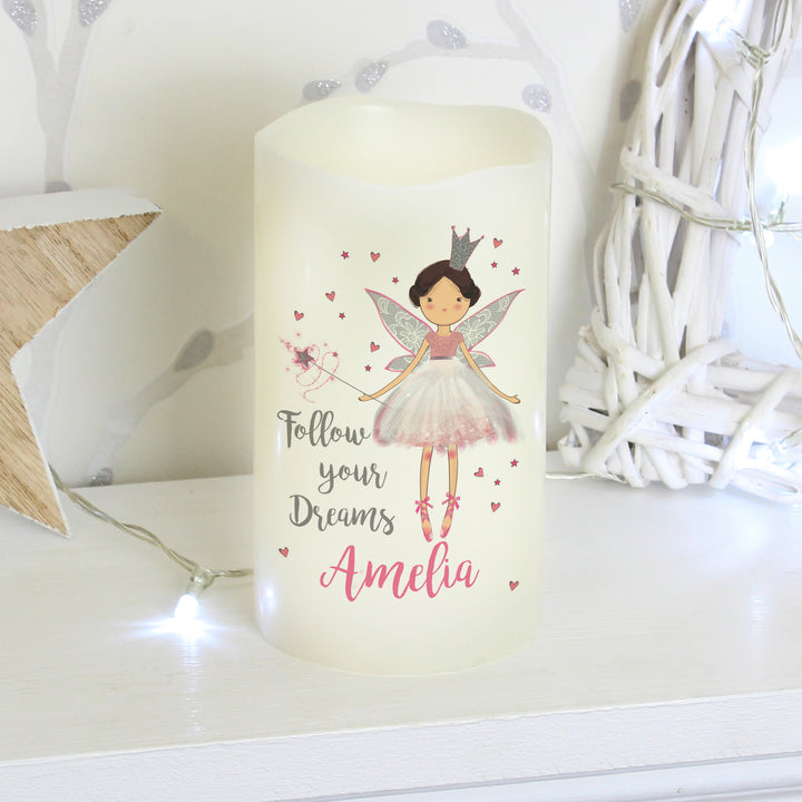 Buy Personalised Fairy Princess Night Light LED  Candle available now at www.giftsfinder.co.uk