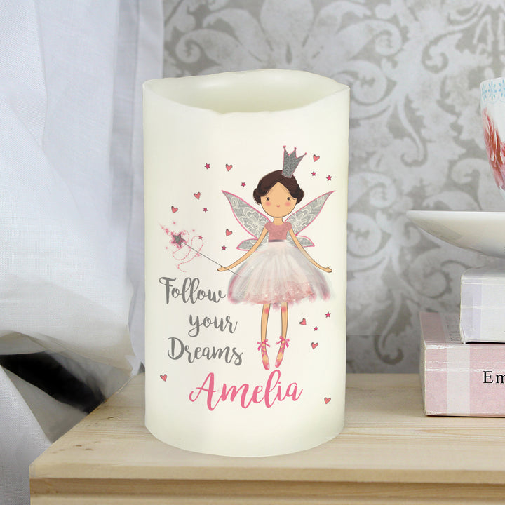 Buy Personalised Fairy Princess Night Light LED  Candle available now at www.giftsfinder.co.uk