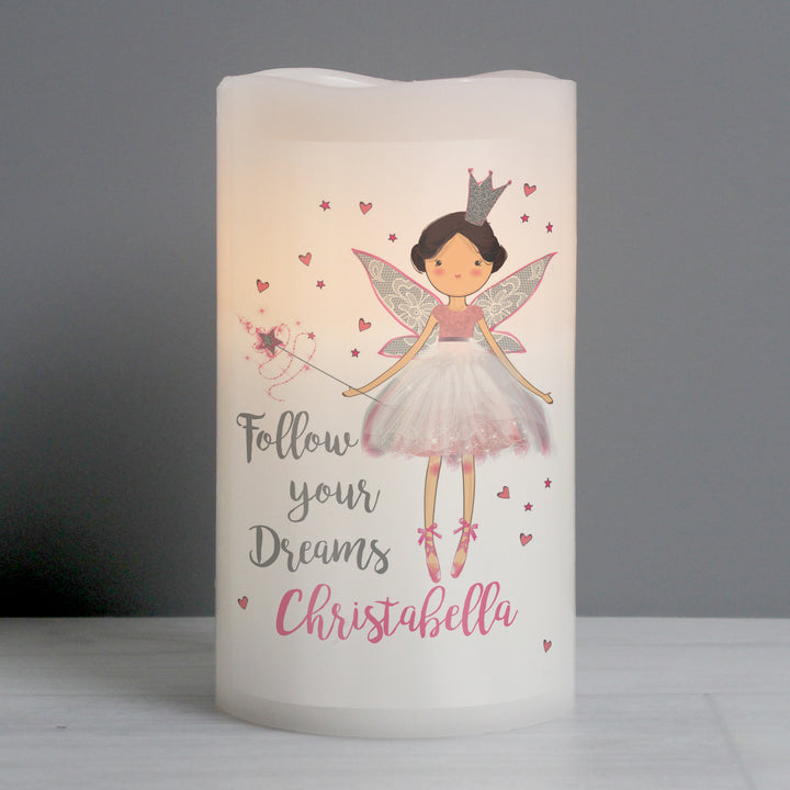 Buy Personalised Fairy Princess Night Light LED  Candle available now at www.giftsfinder.co.uk