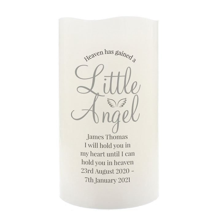 Buy Personalised Little Angel LED Candle at www.giftsfinder.co.uk