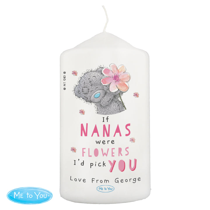 Personalised Me To You If... Were Flowers Pillar Candle - part of the Gifts Finder Personalised Candles collection