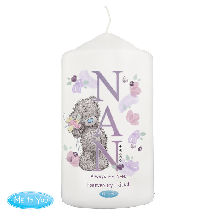 Buy Personalised Me to You NAN Pillar Candle available now at www.giftsfinder.co.uk