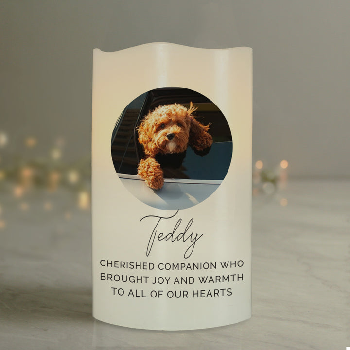 Buy Personalised Photo Upload LED Candle, Ideal For Weddings, Anniversaries, Newborn Baby & Memorials at www.giftsfinder.co.uk