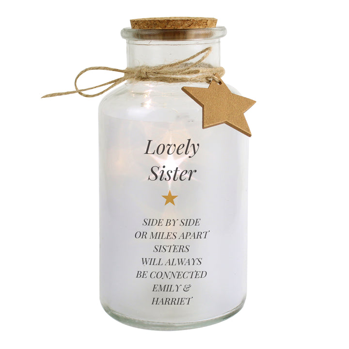 Buy Personalised Free Text LED Glass Jar available now at www.giftsfinder.co.uk