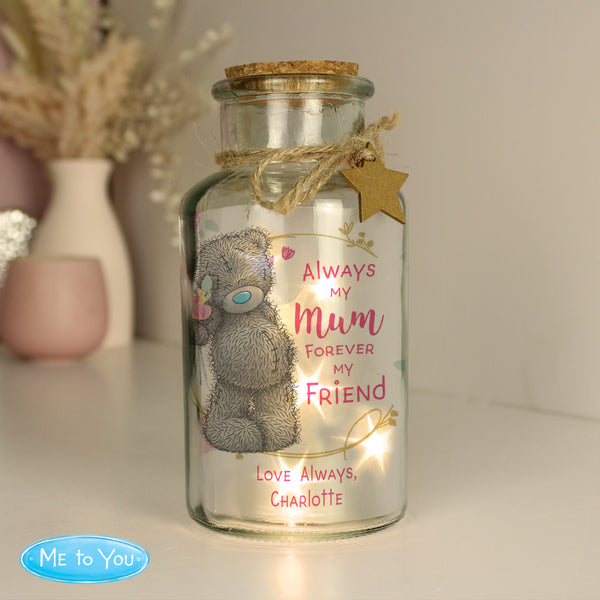 Buy Personalised Me To You Forever My Friend LED Glass Jar available now at www.giftsfinder.co.uk