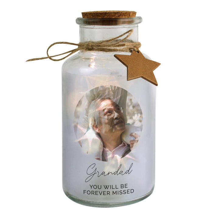 Buy Personalised Photo Upload LED Glass Jar at www.giftsfinder.co.uk