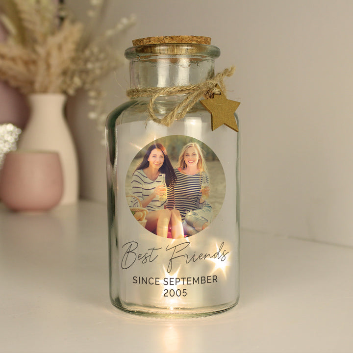 Buy Personalised Photo Upload LED Glass Jar at www.giftsfinder.co.uk