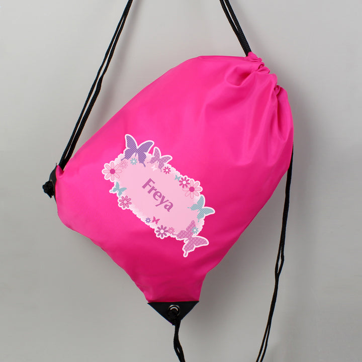 Buy Personalised Butterfly Swim & Kit Bag available now at www.giftsfinder.co.uk