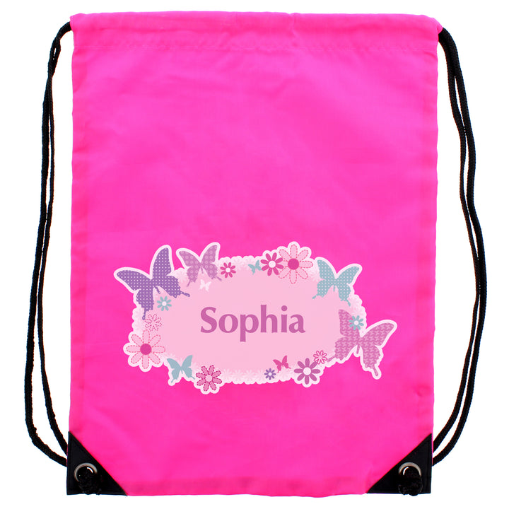 Buy Personalised Butterfly Swim & Kit Bag available now at www.giftsfinder.co.uk