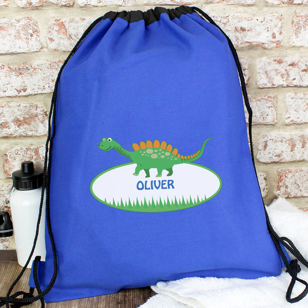 Buy Personalised Dinosaur Kit Bag available now at www.giftsfinder.co.uk