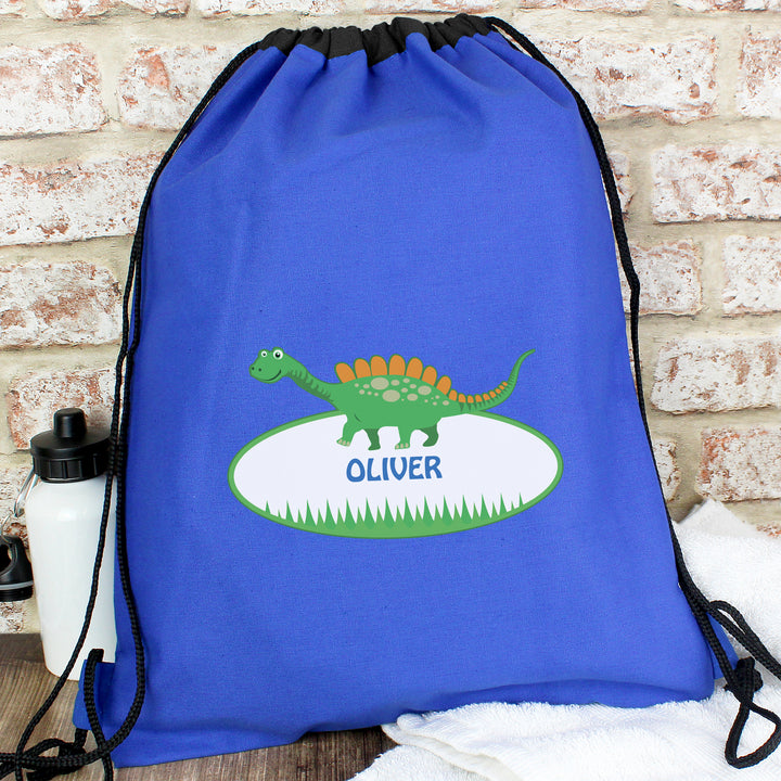 Buy Personalised Dinosaur Kit Bag available now at www.giftsfinder.co.uk