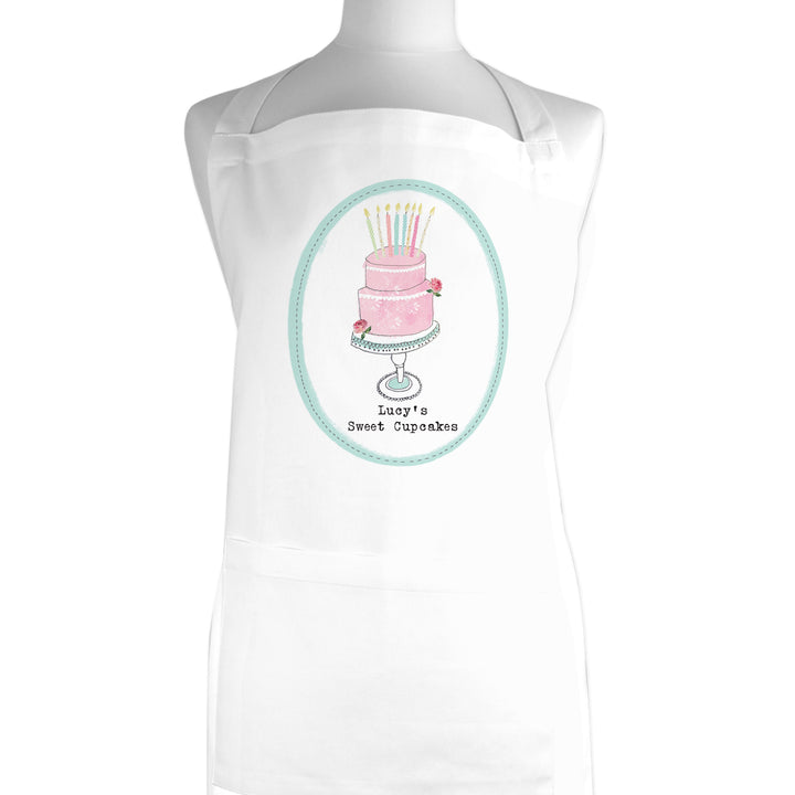 Personalised Vintage Pastel Cupcake Apron in gift category Personalised Aprons