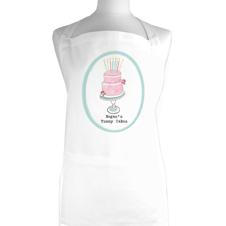 Personalised Vintage Pastel Cupcake Apron in gift category Personalised Aprons