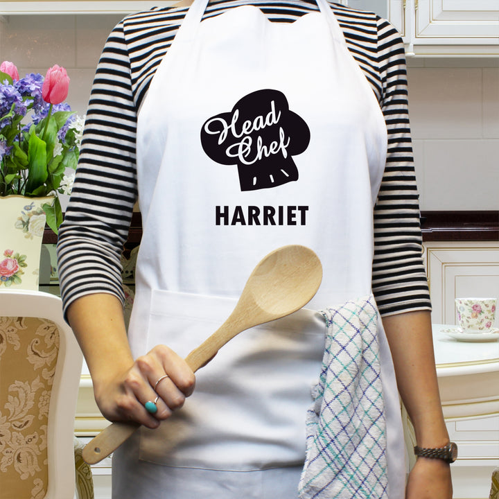 Personalised Head Chef Apron - part of the Gifts Finder Personalised Aprons collection