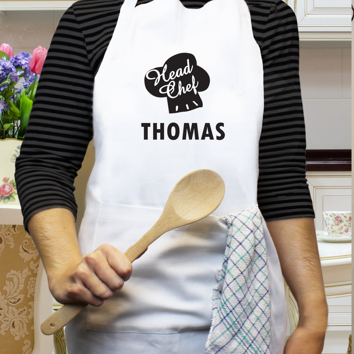 Personalised Head Chef Apron - part of the Gifts Finder Personalised Aprons collection