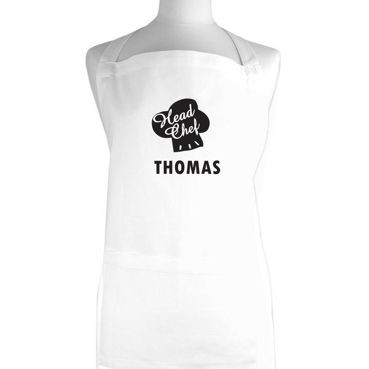 Personalised Head Chef Apron - part of the Gifts Finder Personalised Aprons collection