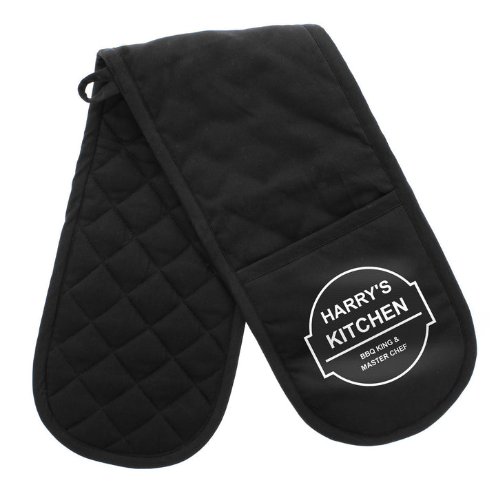 Buy Personalised BBQ & Grill Oven Gloves at www.giftsfinder.co.uk