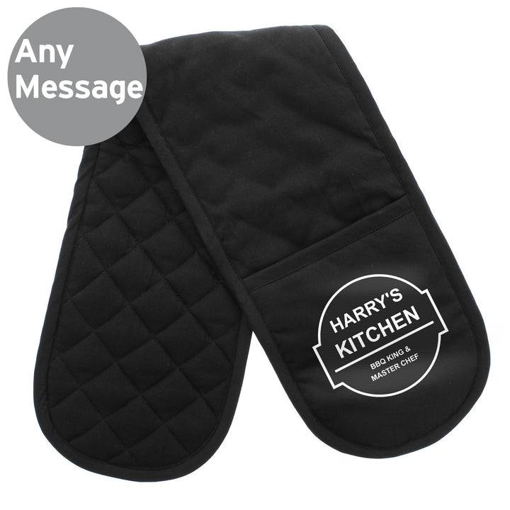 Buy Personalised BBQ & Grill Oven Gloves at www.giftsfinder.co.uk