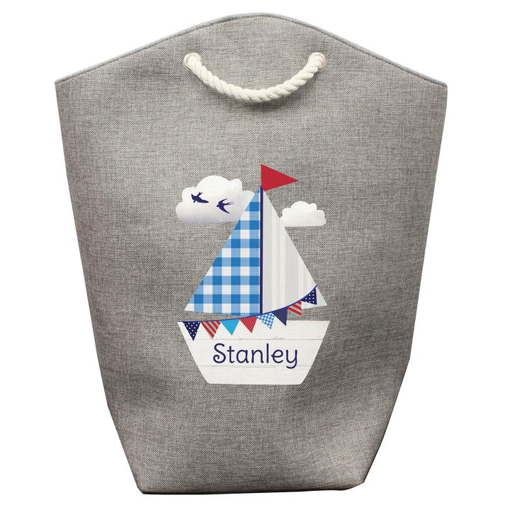 Buy Personalised Sailboat Storage Bag at www.giftsfinder.co.uk