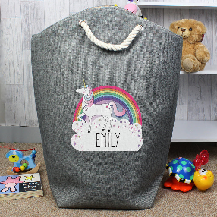 Buy Personalised Unicorn Storage Bag at www.giftsfinder.co.uk