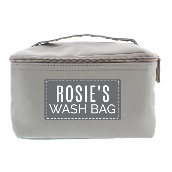 Buy Personalised Classic Grey Toiletry Bag available now at www.giftsfinder.co.uk