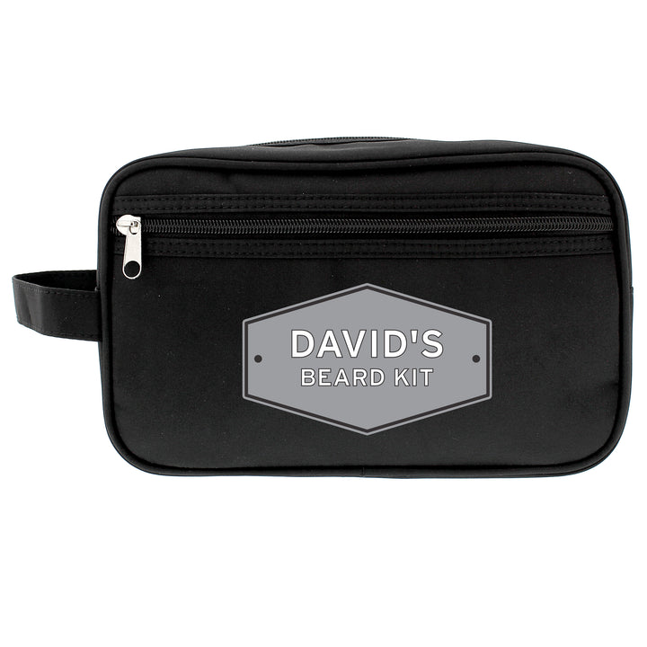 Personalised Plaque Black Vanity Bag - part of the Gifts Finder Personalised Vanity Bags collection