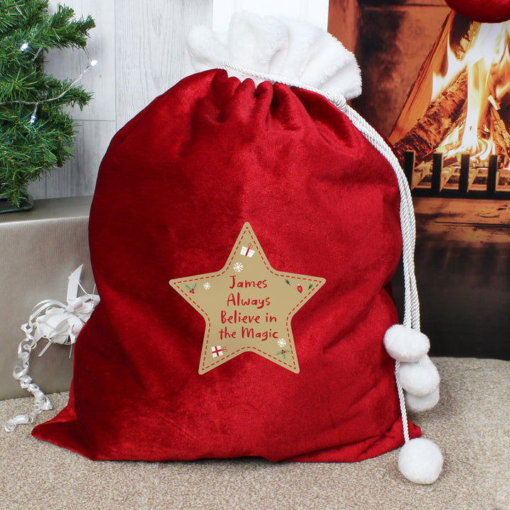 Personalised Children's Christmas Sack - part of the Gifts Finder Personalised Christmas Sacks collection