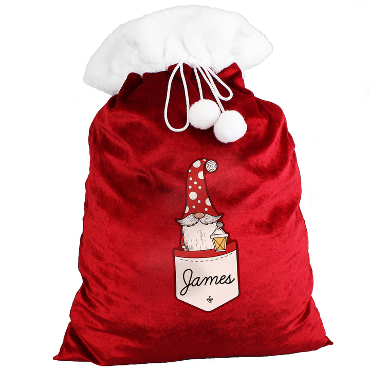 Buy Personalised Gonk Family Red Christmas Sack - Male available now at www.giftsfinder.co.uk