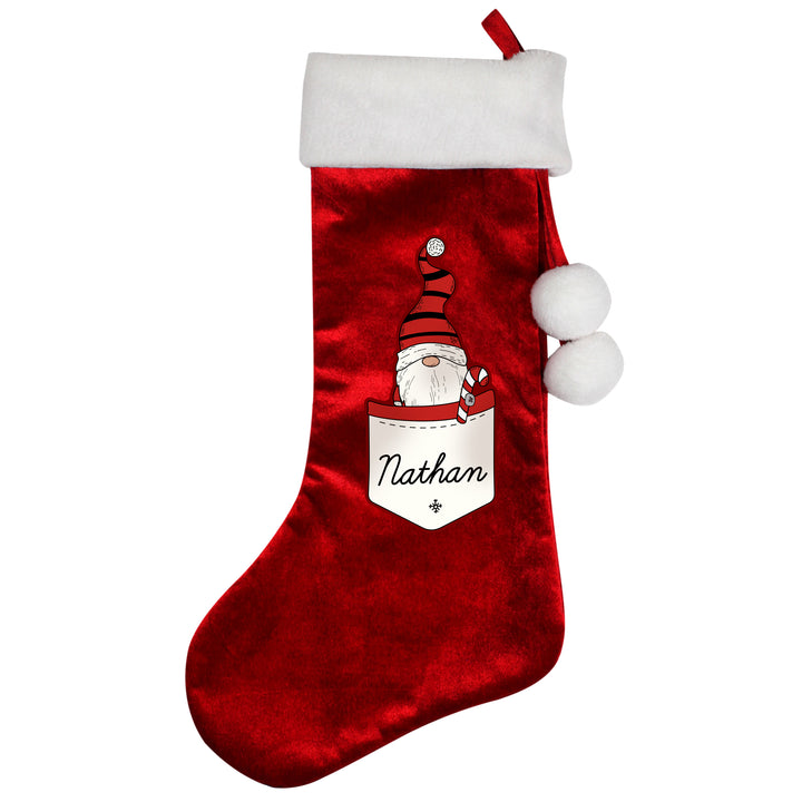 Buy Personalised Gonk Family Red Christmas Stocking- Boy available now at www.giftsfinder.co.uk