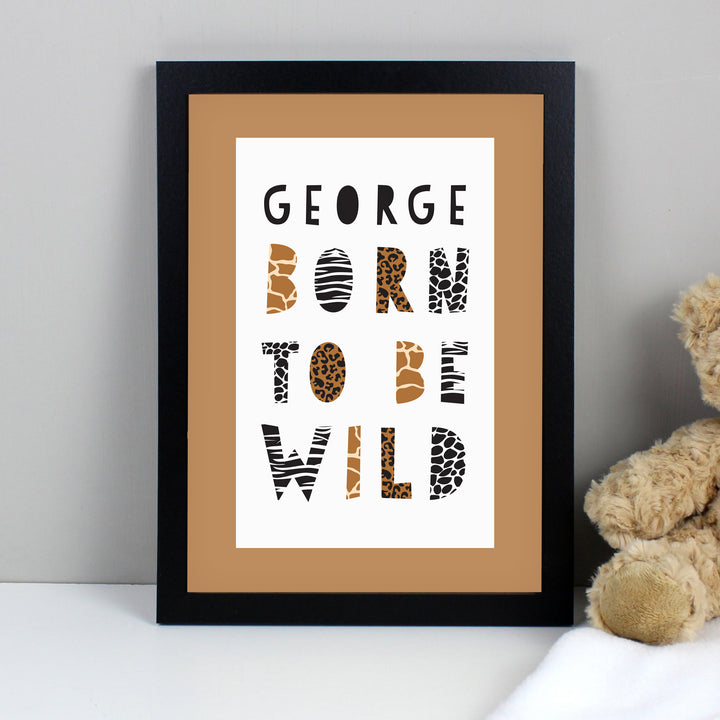 Buy Personalised Born To Be Wild A4 Framed Print available now at www.giftsfinder.co.uk