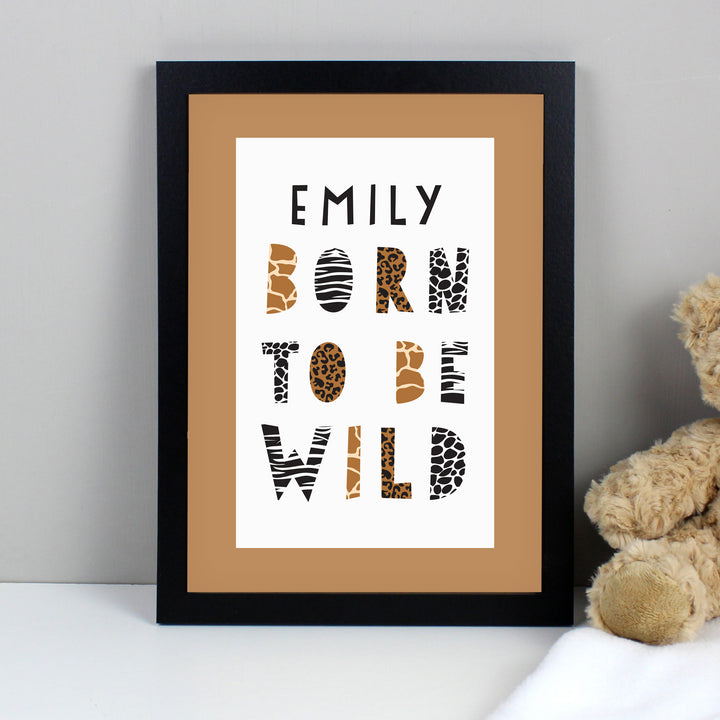 Buy Personalised Born To Be Wild A4 Framed Print available now at www.giftsfinder.co.uk