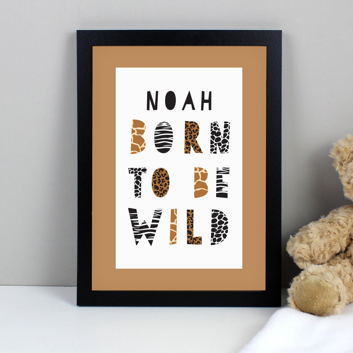 Buy Personalised Born To Be Wild A4 Framed Print available now at www.giftsfinder.co.uk