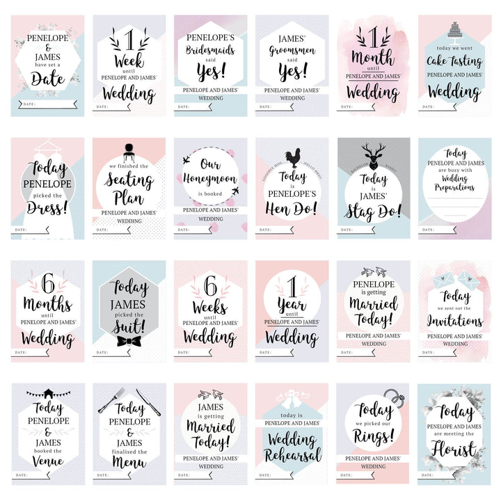 Personalised Wedding Cards For Milestone Moments - part of the Gifts Finder Personalised Wedding Gifts collection