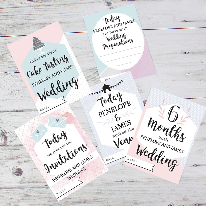 Personalised Wedding Cards For Milestone Moments - part of the Gifts Finder Personalised Wedding Gifts collection