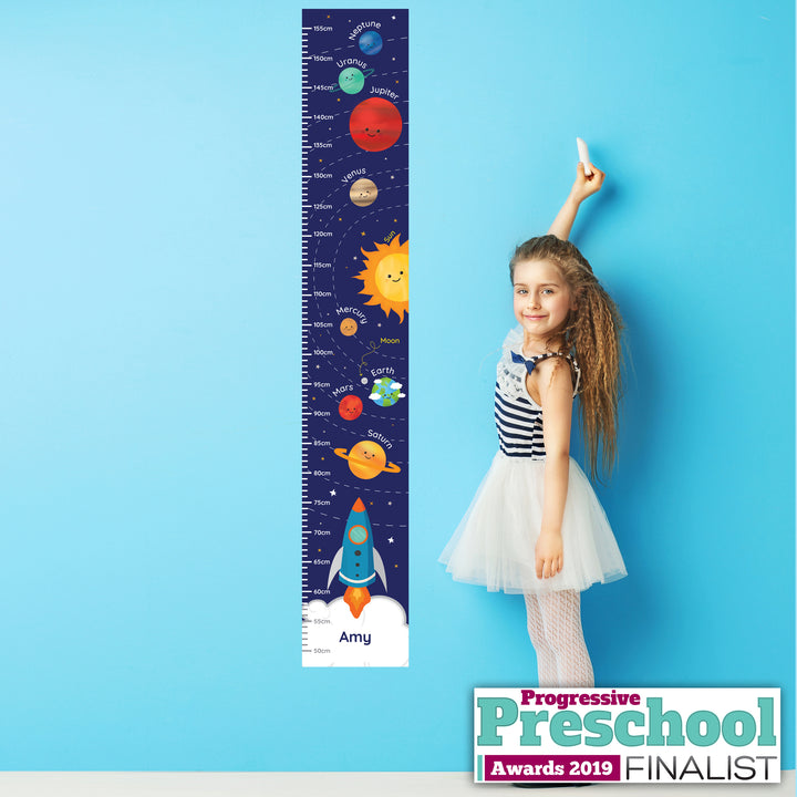 Buy Personalised Solar System Height Chart at www.giftsfinder.co.uk