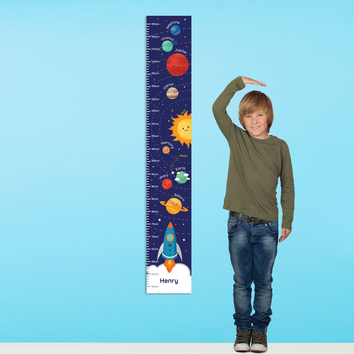 Buy Personalised Solar System Height Chart at www.giftsfinder.co.uk