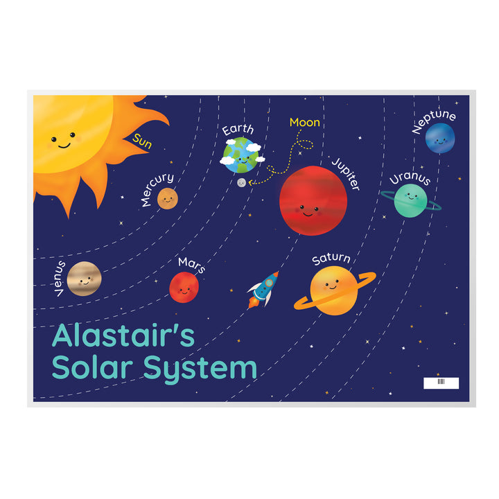 Personalised Solar Space System Placemat in gift category Mealtime Essentials