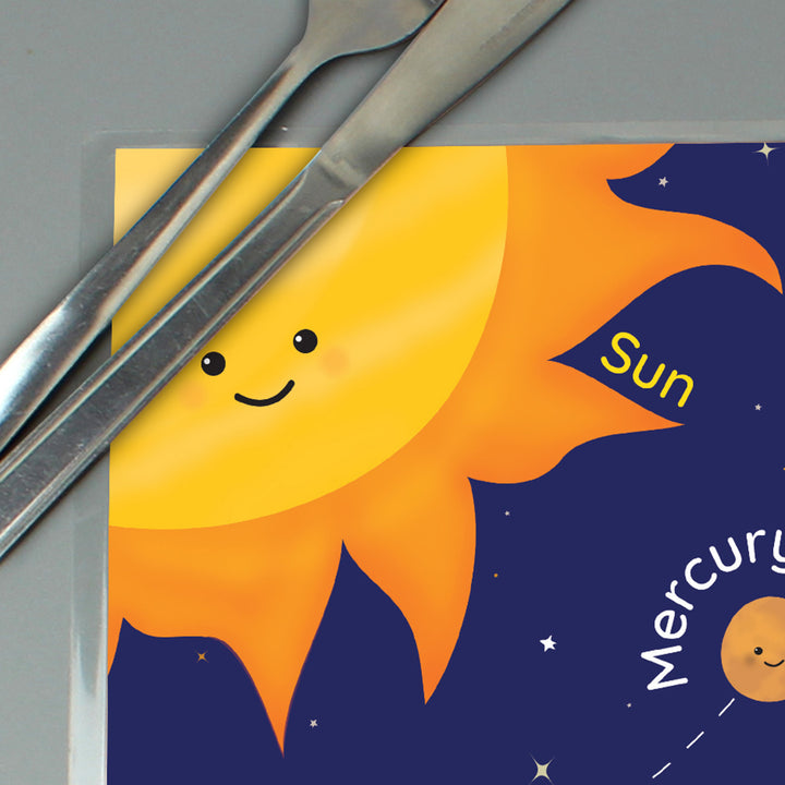 Buy Personalised Solar System Placemat at www.giftsfinder.co.uk