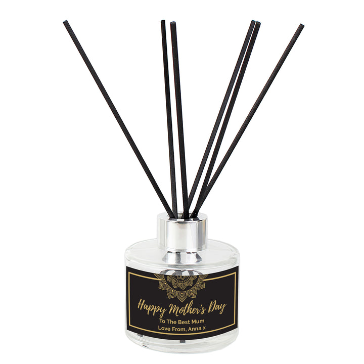 Personalised Gold Mandala Reed Diffuser - part of the Gifts Finder Personalised Diffusers collection