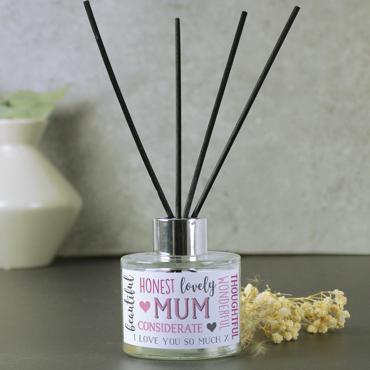 Buy Personalised Mum Reed Diffuser at www.giftsfinder.co.uk