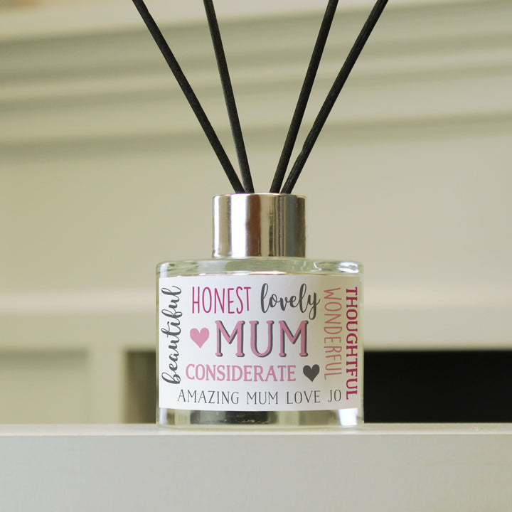 Buy Personalised Mum Reed Diffuser at www.giftsfinder.co.uk