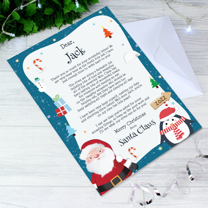 Buy Personalised Christmas Penguin Letter available now at www.giftsfinder.co.uk