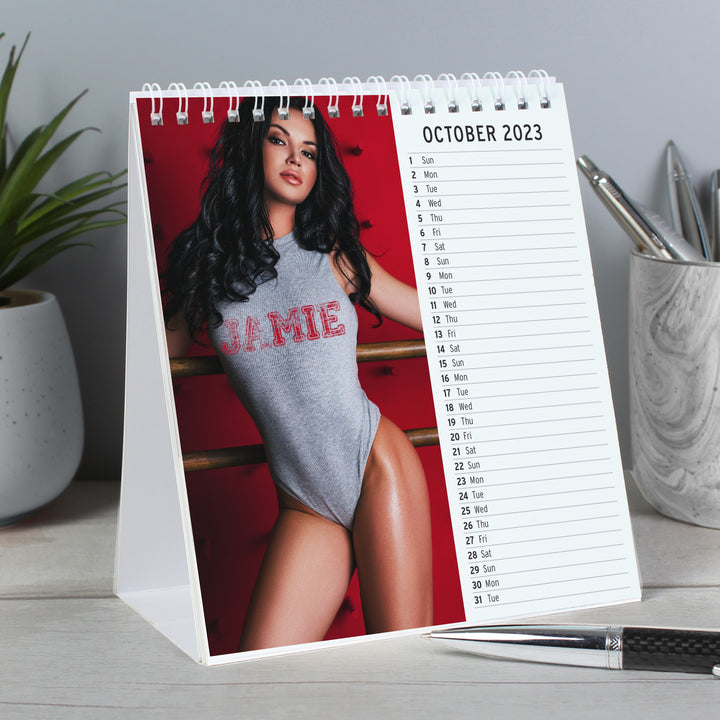 Buy Personalised Hot Chicks Desk Calendar available now at www.giftsfinder.co.uk