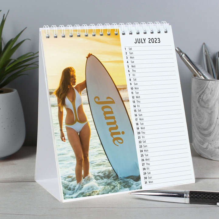 Buy Personalised Hot Chicks Desk Calendar available now at www.giftsfinder.co.uk