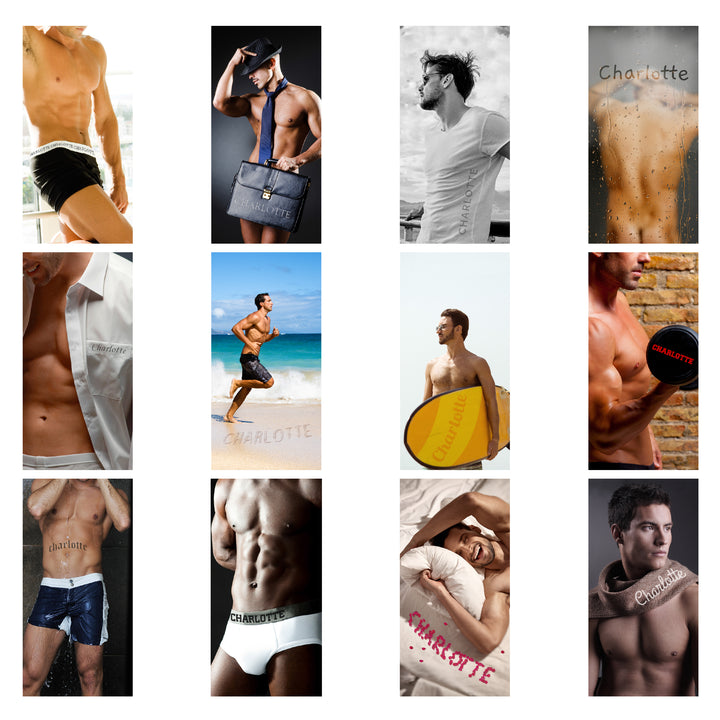 Buy Personalised Hot Hunks Desk Calendar available now at www.giftsfinder.co.uk