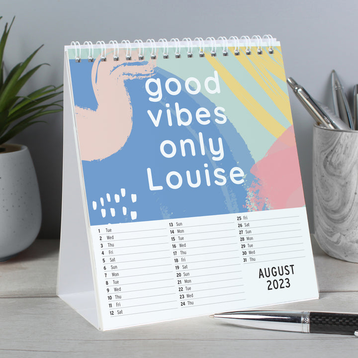 Buy Personalised 2024 Motivational Quotes Desk Calendar at www.giftsfinder.co.uk