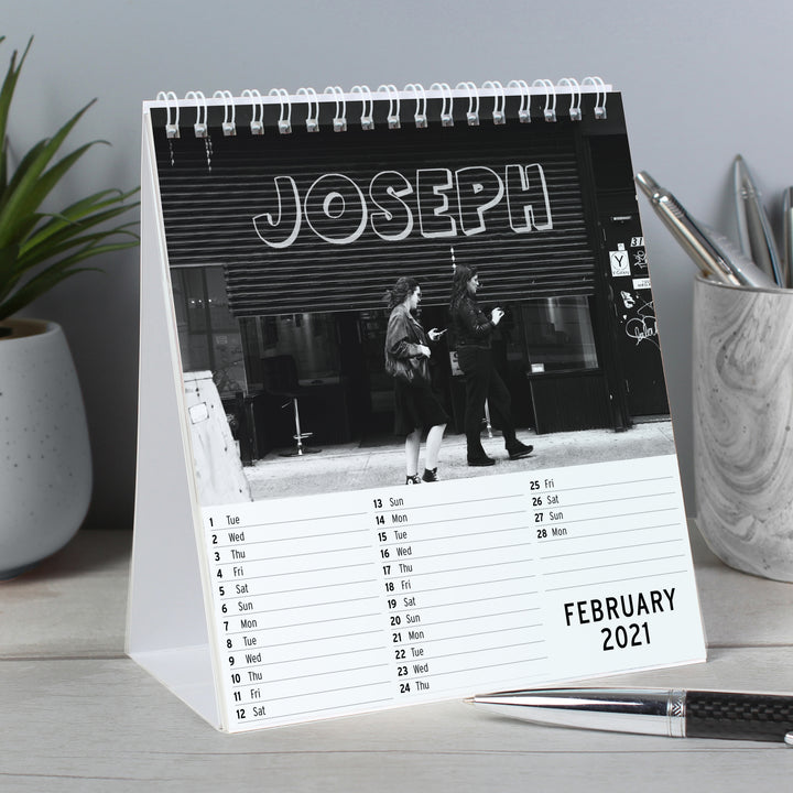 Buy Personalised 2024 New York Desk Calendar at www.giftsfinder.co.uk