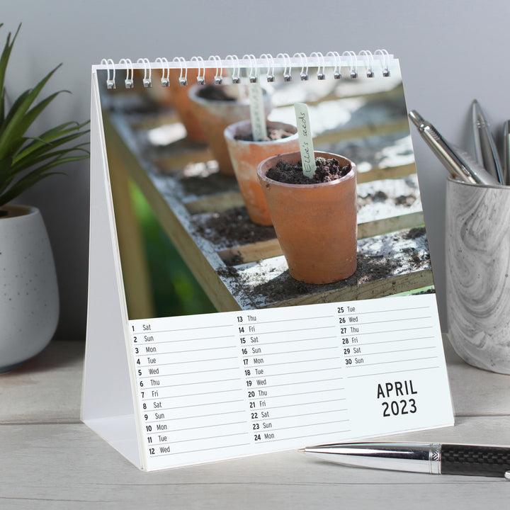 Personalised 2025 Gardening Desk Calendar - part of the Personalised Calendars collection